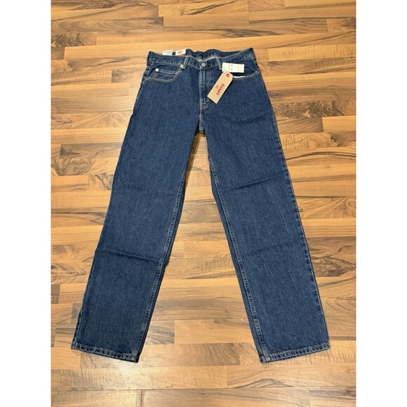 Levi’s Jeans Men’s 34x34 Blue Medium Wash 550 Relaxed Fit Straight Leg Denim NWT - Picture 1 of 7